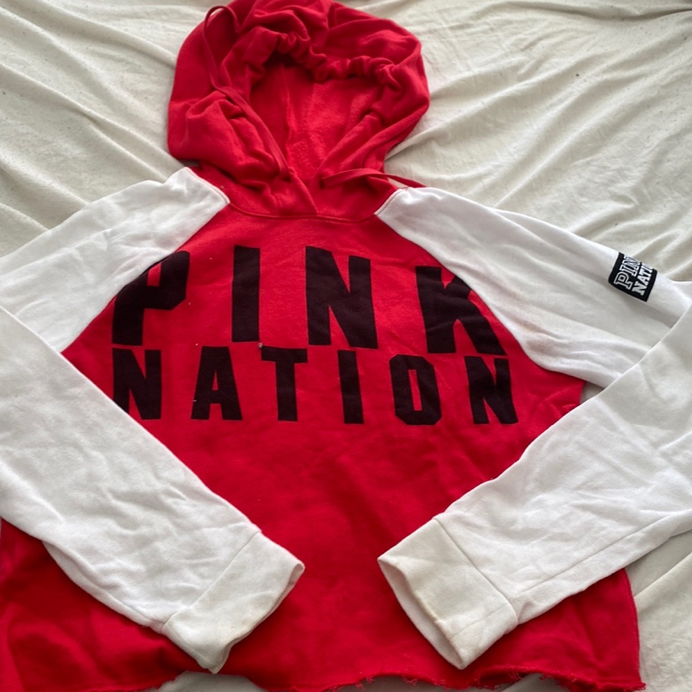 Victoria Secret cropped hoodie. Size XS